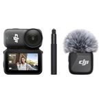 DJI Osmo Nano Vlog Combo (128GB) - 4K Portable Vlogging Camera with Mic Mini TX Black, Hands-Free POVs, 143° Wide FOV, 200-Min Recording, Stabilization, Magnetic Cam for Travel, Vlog