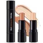 ONLYOILY concealer contour highlighter stick contour stick,face highlighters,double-end make up concealer contouring sticks cream (#02)