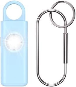 AMIR Personal Alarm Keychain for Women Safety - Loud 130 dB Siren with Strobe Light and Carabiner - Helps Women, Children, Men, Seniors, Elderly Emergency Call (Blue)