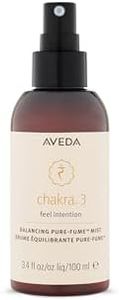 Aveda Chakra 3 Balancing Pure-Fume Mist: Intention | Body & Room Spray | Balances Power Chakra | With Certified Organic Lavender, Lemon, Fir Balsam, 3.4 Fl Oz