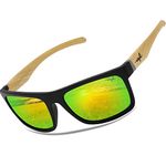 INFI Fishing Polarized Sunglasses for Men Driving Running Green Mirrored Glasses UV400 Protectiont…