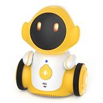 GILOBABY Robot Toys, Rechargeable Smart Talking Robot for Kids, Intelligent Robot with Voice Controlled Touch Sensor, Dancing, Singing, Recording, Repeat, Gifts for Boys & Girls Age 6-12 (Yellow)