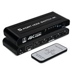 5 Port Hdmi Switch With Remote