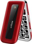 artfone Senior Flip Mobile Phone for Elderly| SIM Free Unlocked Big Button Senior Mobile Phone with 2.4" Color Display| SOS Button| 1200mAh Battery