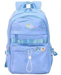 TAYLORED HOME Cute Bunny Backpack with Colorful Sequins for Girls Teens Lightweight &Waterproof School Bag with Multiple Pockets, Hidden Zipper Casual Travel Bag (Sky Blue)