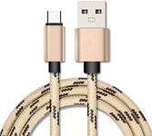 0.1m 1m 2m 3m Type-C USB-C Charger Data Snyc Cable Male Samsung Huawei Xiaomi LG (3m Gold)