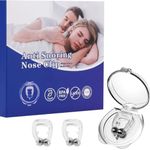 Garleaf Anti Snoring Devices, Snore Stopper with Adjustable Magnet, Silicone Nose Clip Stop Snoring, Effective to Relieve Snoring, Snoring Solution for Comfortable and Quieter Sleep (Pack of 1)