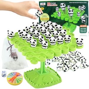 kykake Panda Balance Game Toy,Two-Player Balance Tree Game Parent-Child Interactive Family Tabletop Puzzle Game Montessori Toy,Birthday Bulk Panda Board Game Gifts for Kids…