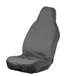 TOWN & COUNTRY COVERS | 3D Universal Car Seat Cover, Front Seat Cover, Heavy Duty, Waterproof, Van Seat Covers, Designed in the UK, Car Seat Covers, Oil & Mud Resistant, Grey