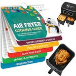 Air Fryer Cookbook, Air Fryer Cheat Sheet Magnets Cooking Guide Booklet - Air Fryer Recipe Book - Instant Air Fryer Accessories for Oven Cooking Pot Temperature and Kitchen Conversions by Hydro.