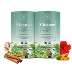 Wellbeing Nutrition Cleanse Tea | Herbal Tea for Healthy Detox, Improved Blood Circulation & Reduced Inflammation | Milk Thistle, Dandelion, Turmeric, Hibiscus (40 Pyramid Tea Bags)