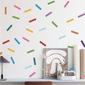 ROFARSO 147 Colorful Sprinkle Confetti Wall Decals Mini Peel and Stick Wall Stickers DIY Decoration for Kids Baby Removable Home Decor for Nursery Bedroom Living Room Playing Room