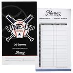 Murray Sporting Goods Baseball Lineup Cards - 30 Games - 16 Players