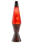 Spencer's Black and Red Tech Lava Lamp - 17 Inch | Tech Web Design Base | Red Liquid | Red Wax | Home Décor | Lighting