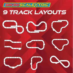 Scalextric Micro Car Race Track Set – Slot Racing Toy for Kids