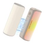 QFENGYI Hand Warmers, Rechargeable 2-Pack, 6000mAh Portable Electric Hand Warmers, USB Pocket Heater with Smart Chip, Winter Outdoor Heating for Skiing, Camping, Golf (White)