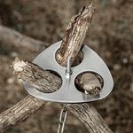 Portable Campfire Stand, Outdoor Cookware Stand, Campfire Cooking Accessories Set, Camping Cooking Tripod That Can Be Built With Three Branches, with Adjustable Hanging Chain, Campfire Grill Rack