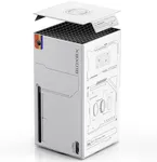 WOLIBEAR Magnetic Wraps for Xbox Series X Console Accessories, for Starfield Design Cover Skin with Premium PU Leather, Magnetic Closure Wrap & TOP Cover for Xbox Series X, Full Protection