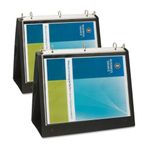 Business Source 1-Inch Easel Landscape Presentation Folder Binder (2 Pack)