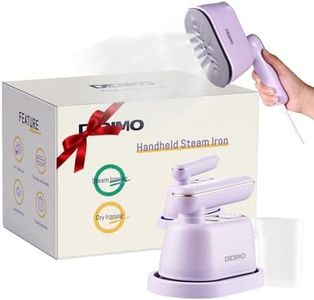 DiDimo Travel Steamer, Dry & Wet 2 in 1 Portable Steamer for Clothes, 180° Rotatable Mini Steam Iron, Portable Iron Steamer for Home, Travel, Dorm, Gifts, School Gift, Home Essential (Purple)