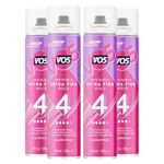 VO5 Invisible Firm Hold Hair Spray with 24 Hours Humidity Protection Enhance Shine and Lightweight Hold and comes with Coconut Fragrance, No Frizz, No Stickiness, 400ml (Pack of 4)