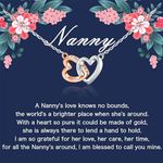 Lywjyb Birdgot Grandma Gift Nanny Jewelry Nanny Appreciation Gift Thank You Gifts for Babysitter (A Nanny's ne card CA)