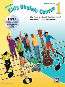 Alfred's Kid's Ukulele Course 1: The Easiest Ukulele Method Ever!, Book, DVD & Online Video/Audio