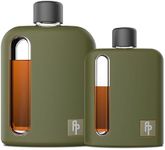 Ragproper Modern Glass Hip Flask fo