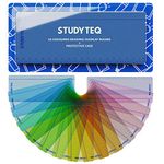 Studyteq 15 x Professional Dyslexia Coloured Reading Overlays And Rulers + Protective Case | Reading Tracking Rulers for Visual Stress, Dyslexia, Irlens Syndrome, and ADHD