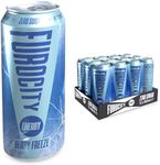Furocity Sugar Free Energy Drink, Berry Freeze, 157mg Caffeine, Low Calorie, Zero Sugar, High in Vitamins C, B6, B12, Taurine, Vegan, 12 x 500ml Cans