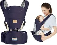 Baby Carrier with Hip Seat for Newborn Infant Toddler 3 in 1 Breathable and Soft Child Carrier Backpack Baby Sling Wrap for Baby Toddlers 3-36 Months