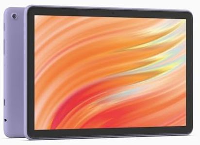 Certified Refurbished Amazon Fire HD 10 tablet, built for relaxation, 10.1" vibrant Full HD screen, octa-core processor, 3 GB RAM, up to 13-h battery life, (2023 release), 32 GB, Lilac, with adverts