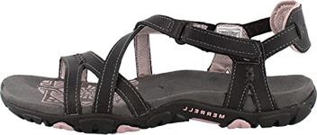 Merrell Women's Sandspur Rose Ltr Sandal, Black/Lilac Keepsake, 9 M US