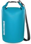 MARCHWAY Floating Waterproof Dry Bag 5L/10L/20L/30L/40L, Roll Top Sack Keeps Gear Dry for Kayaking, Rafting, Boating, Swimming, Camping, Hiking, Beach, Fishing (Blue, 30L)