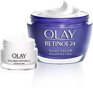 Olay Retinol Moisturiser, Night Cream with Retinoid & Vitamin B3, 50ml, Includes Collagen Peptide24 Travel Size Face Cream, 15ml, Skin Care Sets & Kits, Gifts for Women