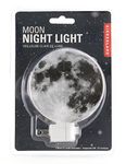 Kikkerland Glowing Moon Night Light, On/Off Switch, Novelty Gift