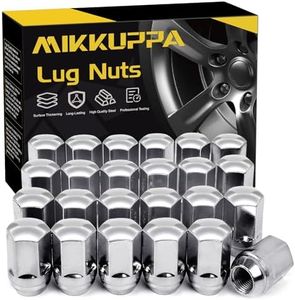 MIKKUPPA M14x1.5 Lug Nuts - One-Piece Chrome OEM Factory Style Large Acorn Seat Lug Nuts 7/8" Hex Replacement for Most Chrysler Dodge Jeep Ram Vehicles 24pcs Replace OEM 611-330