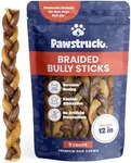 Pawstruck Natural 12” Braided Bully