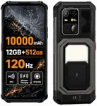 AGM G3 Rugged Smartphone, for T-Mobile Only, Android 15, 24GB+512GB, 10000mAh Battery, 6.72" FHD+ 120Hz Display, 33W Fast Charging, 18W Wireless Charging, NFC GPS Camping Light