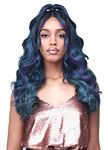 Bobbi Boss 13X2 Deep Lace Synthetic Hair Wig - MLF418 ELEANOR, Updo Revolution Long Curly Style , High Heat Resistant Wigs (1B, Natural Black)