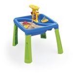 DOLU Sand and Water 3 in 1 Creativity Table From 2 Years Garden Toys Water Table For Children Sand Pit With Lid Sand And Water Table For Toddlers Messy Play Tray Water Play Toys Activity Table