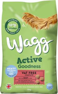 Wagg Active Dog Food Beef 12kg – Complete Dry Food for Adult Dogs