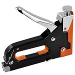 Bloriza 3 in 1 Home DIY Steel Staple Heavy Duty Woodworking Stapler Tools Metal Staple Gun Set for Plastic Furniture (Multicolour) with (Staple Gun with 2000 pcs. Pin)