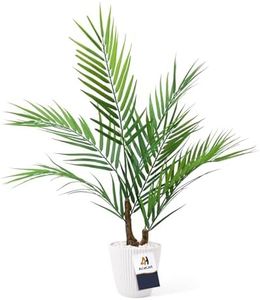 AceList Elegant Fake Palm Tree | 24" Artificial Palm Tree for Indoor Decor | Eco-Friendly, Maintenance-Free | Perfect for Home & Office | Stylish Faux Tropical Greenery