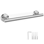 hicoosee Towel Holder, Stainless Steel 12 Inches, Silver