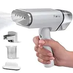 Pionix Handheld Garment Steamer - Foldable Handheld Steamer Clothes, 2-in-1 Horizontal & Vertical Fabric Steamer, Portable Hand Held Steamers for Clothes, 1000W Steam Press for Home & Travel - White