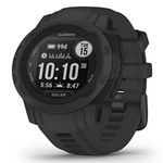 Garmin Instinct 2S SOLAR, Smaller Rugged GPS Smartwatch, Built-in Sports Apps and Health Monitoring, Solar Charging and Ultratough Design Features, Graphite