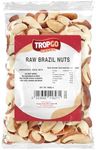 Tropgo Raw Brazil Nuts 500g - Packed Fresh, 100% Natural Brazilian Nuts with Fibre, Protein, and Minerals, Perfect for Snacking - Kosher Nuts - Bulk Brazil Nuts