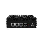 MOGINSOK Firewall Appliance Mini PC 2.5GbE, Intel Celeron J4125 Quad Core 4xIntel I225-V LAN VPN Fanless Firewall Router PC AES-NI 8GB RAM 128GB MSATA SSD Support Pfsense