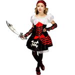 PGOND Steampunking Girls Pirate Costume (7-9Y)